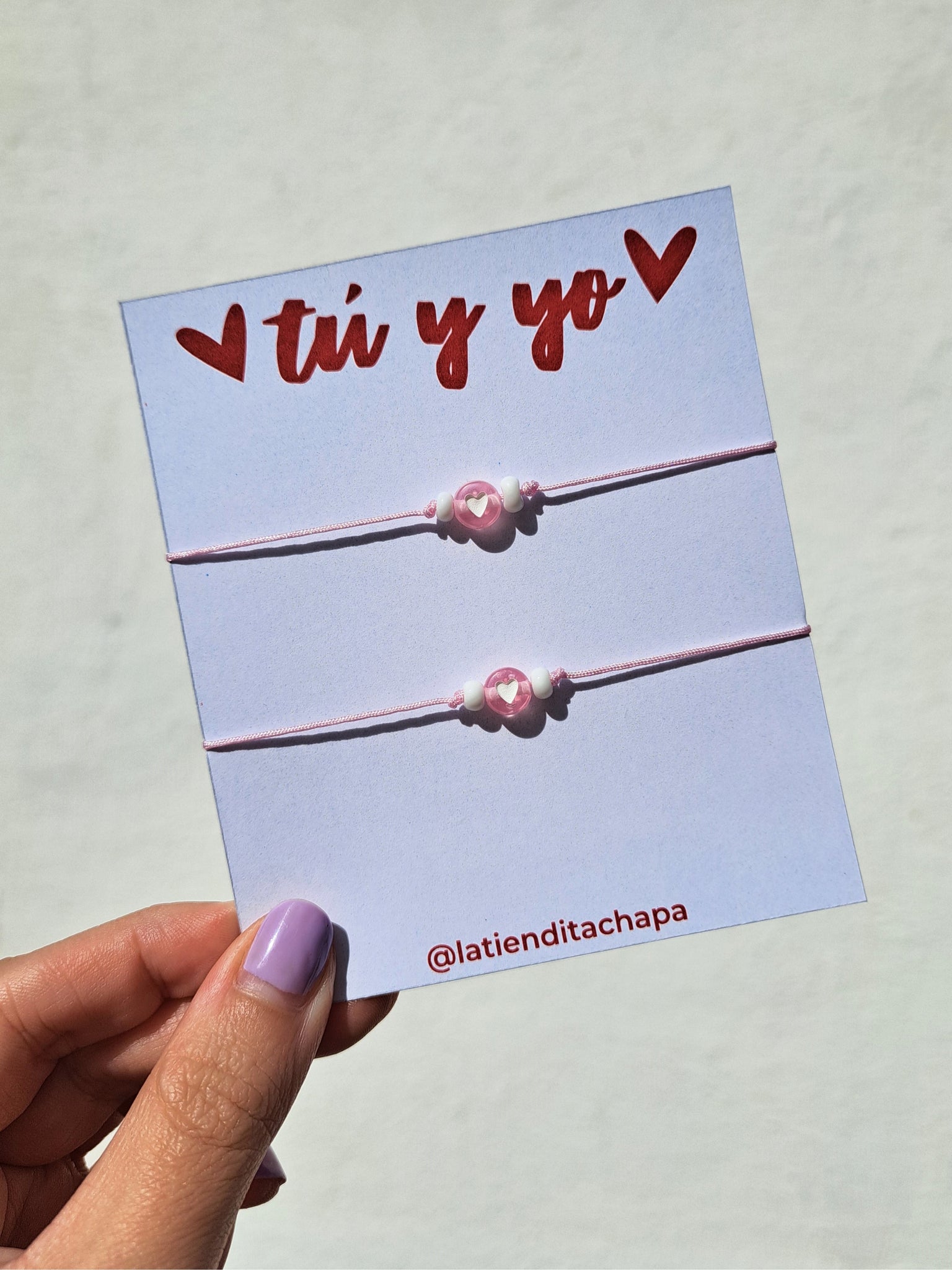 Juego de Pulseras Rosa