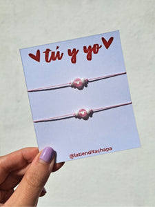 Juego de Pulseras Rosa