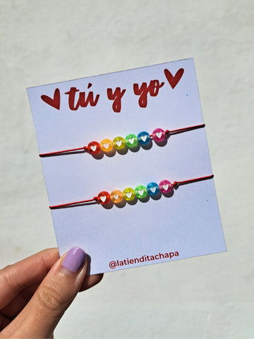 Juego de Pulseras Arcoíris