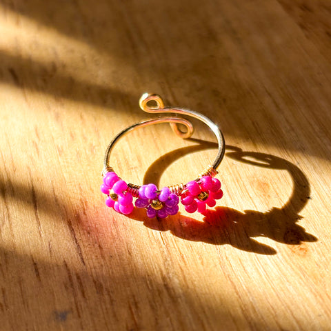 Anillo Flores Morado