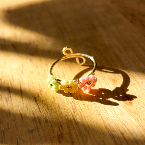 Anillo Flores Pastel