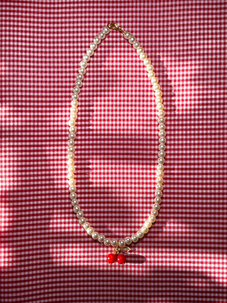 Collar Perlas Cherry