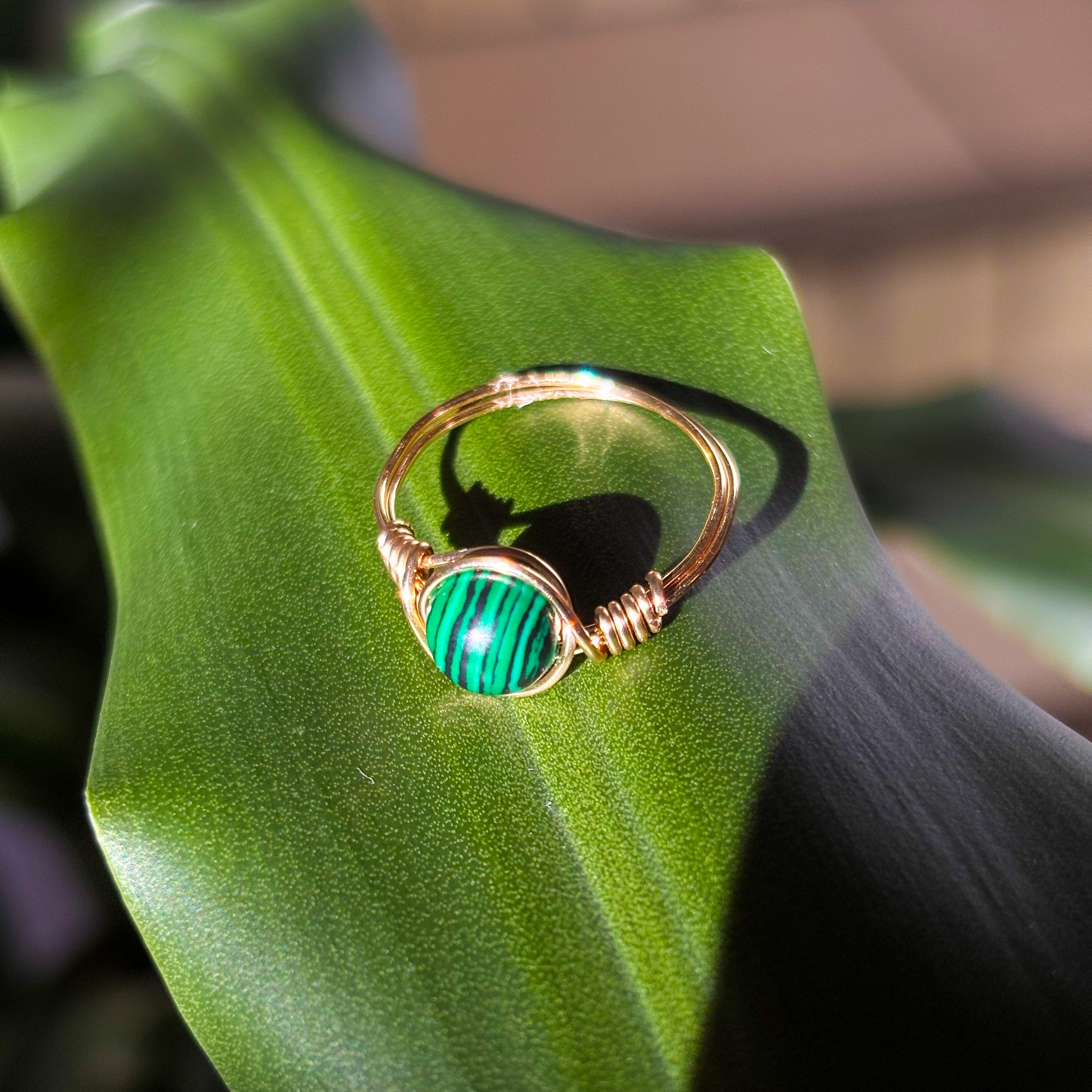 Anillo Malaquita