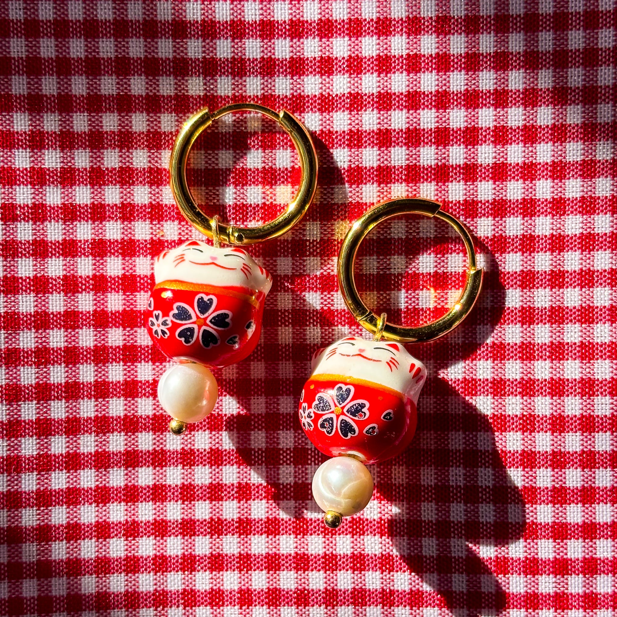 Aretes Gatito de la Suerte