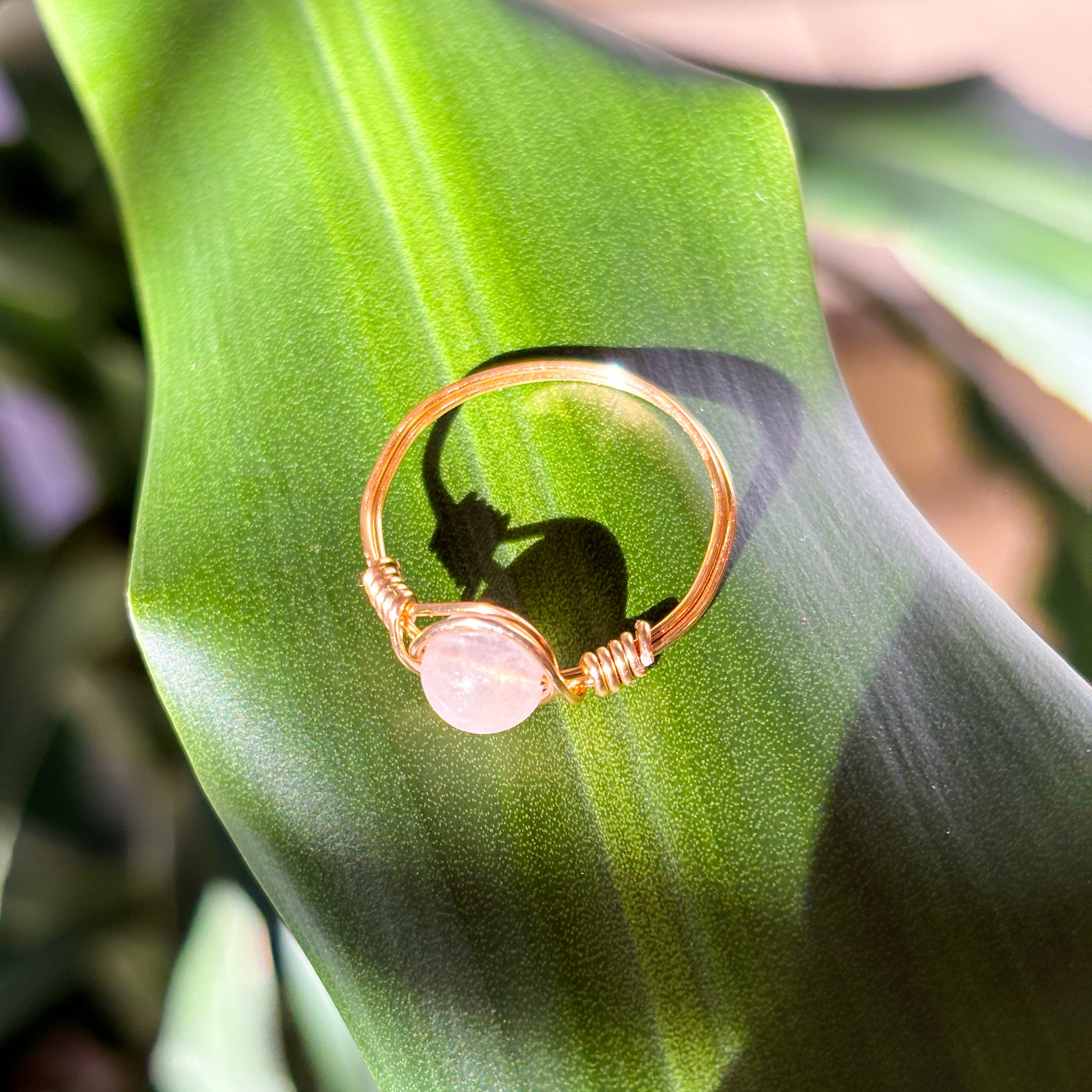 Anillo Cuarzo Rosa