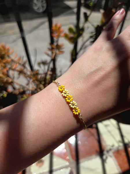 Pulsera Flores Amarillas